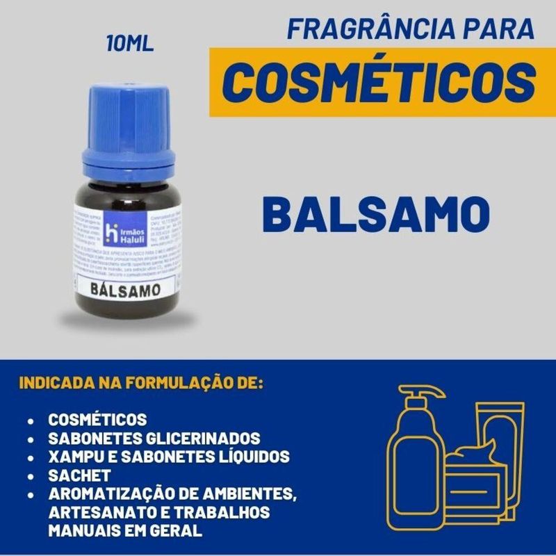 Essência Bálsamo para Cosméticos e Sabonetes Linha Azul irmãos Haluli (10ml)