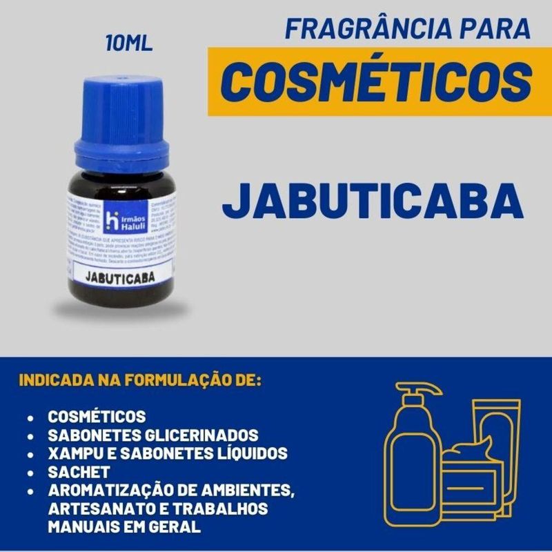 Essência Jabuticaba para Cosméticos e Sabonetes Linha Azul Irmãos Haluli (10ml)