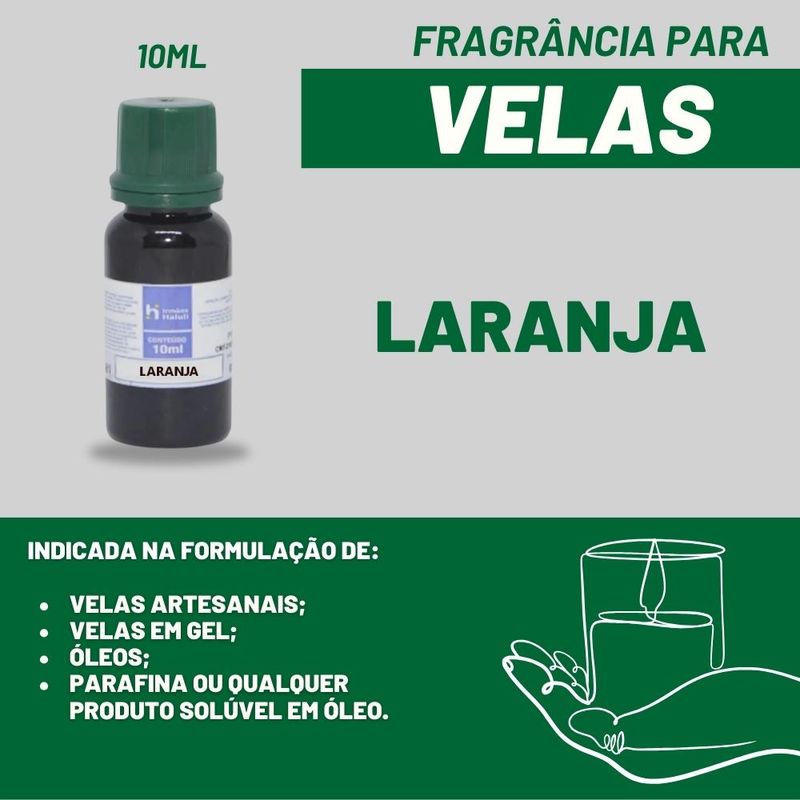 Essência Laranja para Velas e Óleos Irmãos Haluli (10ml)