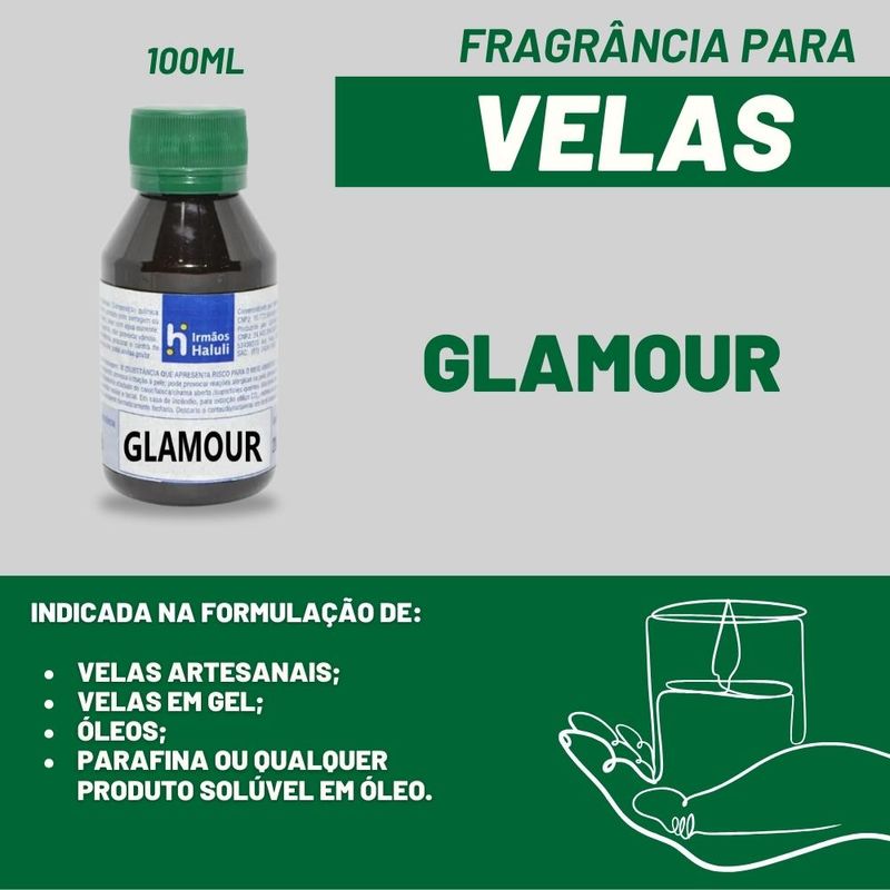 Essência Glamour para Velas e Óleos Irmãos Haluli (100ml)