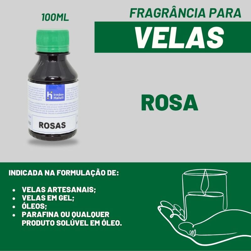 Essência Rosas para Velas e Óleos Irmãos Haluli (100ml)