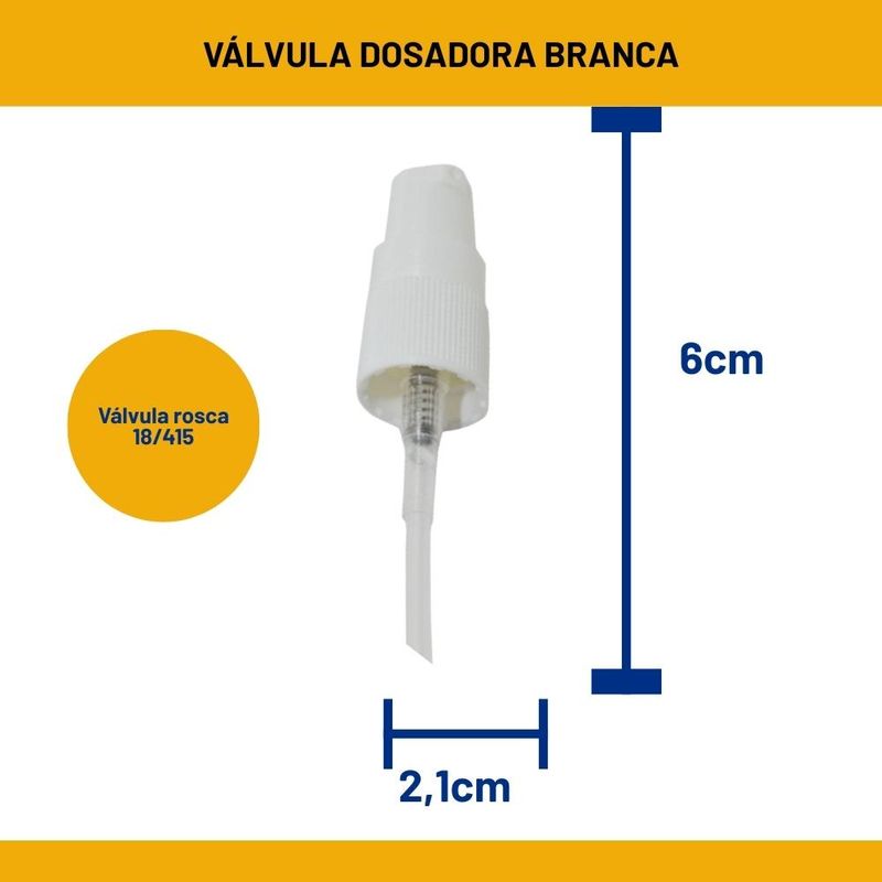 Válvula Dosadora Rosca 18/415 Branca (01 unidade)