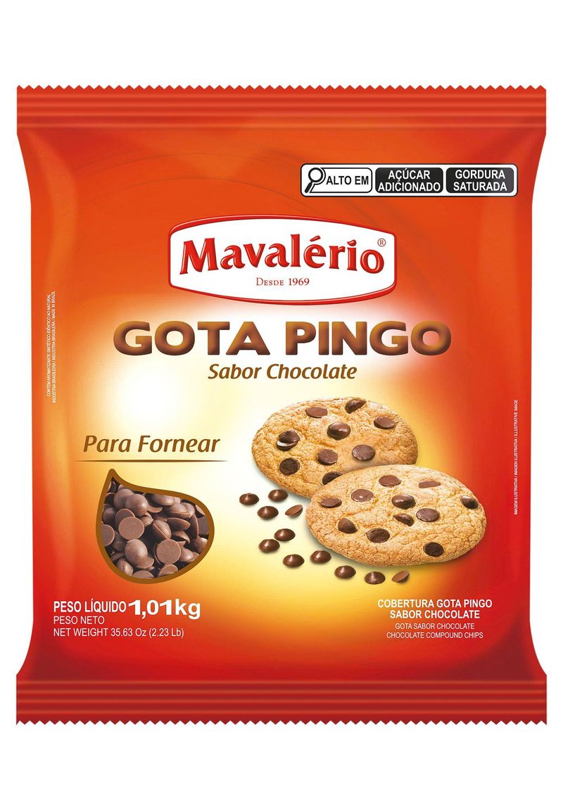Gota Pingo Sabor Chocolate Tipo 2000 Mavalério (1,01kg)