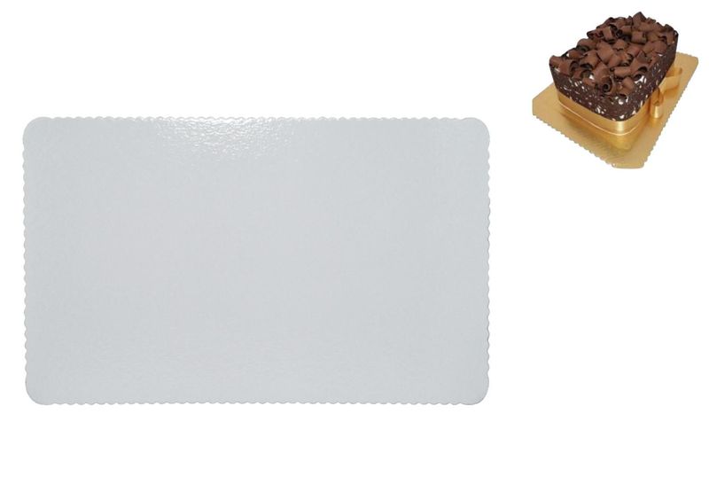 Cakeboard Retangular Branco 35x20cm Ref.: 4618.01 Ultraest (1 unidade)