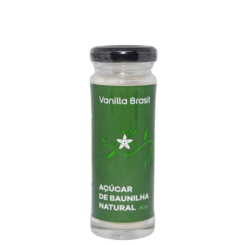 Açúcar de Baunilha Natural Vanilla Brasil (80 gramas)
