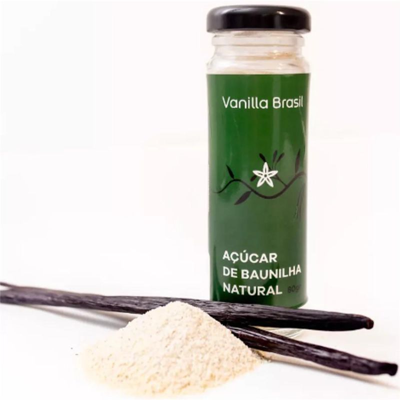 Açúcar de Baunilha Natural Vanilla Brasil (80 gramas)