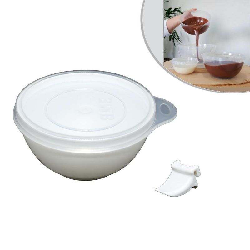 Derretedeira em Polipropileno cor Branca Tamanho Pequeno Ref. 9617 BWB (01 unidade)