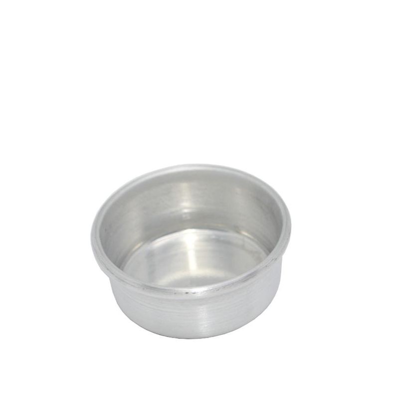 Forma de Alumínio Reta S/ Tubo para Pudim N. 4 8x3.5cm Alumínio Circular (01 unidade)