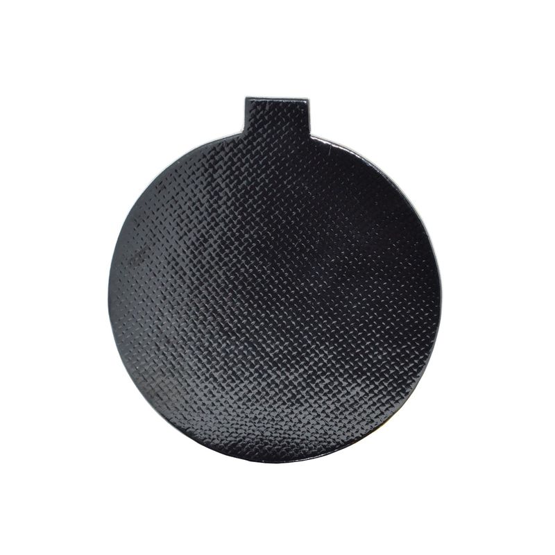 Base Laminada Clássica BCB Redonda 10cm para Doces na Cor Black Stalden Decor (50 unidades)