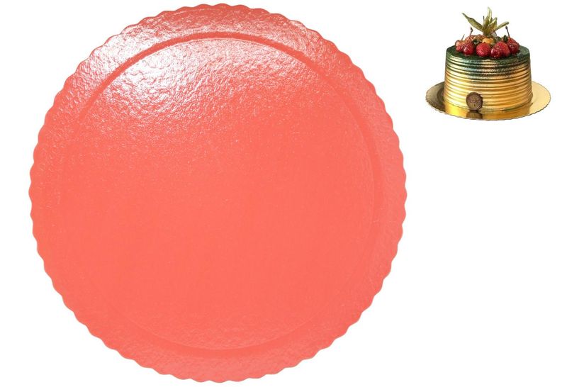 Cakeboard Redondo Coral 32cm Ultrafest (1 unidade)