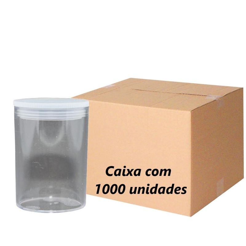 Frasco de Poliestireno J7 com tampa (1000 unidades)