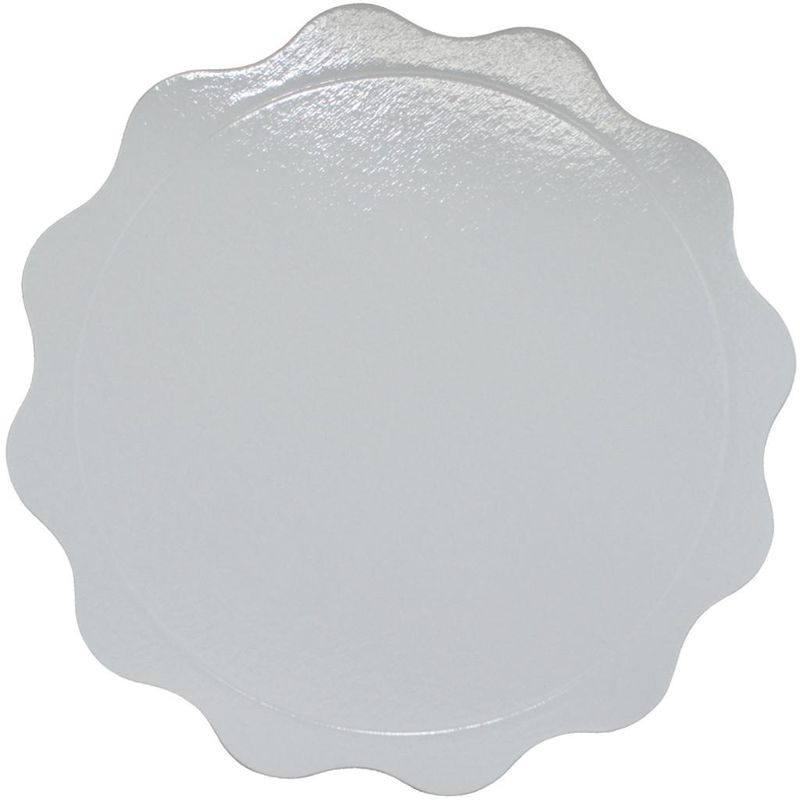 Cakeboard Viva Paper Ondulado Branco 32cm Ultrafest (1 unidade)