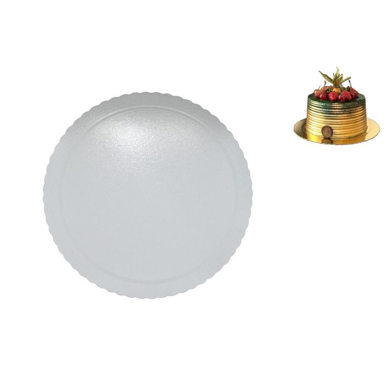 Cakeboard Redondo de Papelão Branco 15cm Ultrafest (1 unidade)