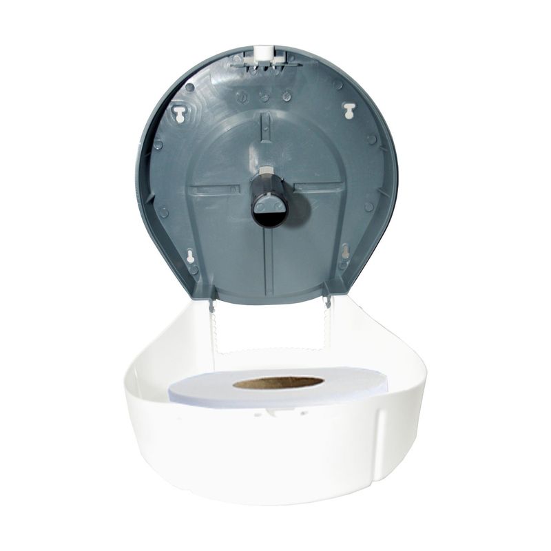 Dispenser para Papel Higiênico Big Roll Cinza/Branco Ref. 33651 Nobre(01 unidade)