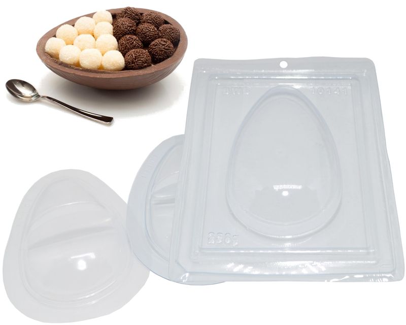 Forma em Acetato com Silicone Ovo de Colher Dois Amores 250gr Ref. 10141 BWB (01UND)