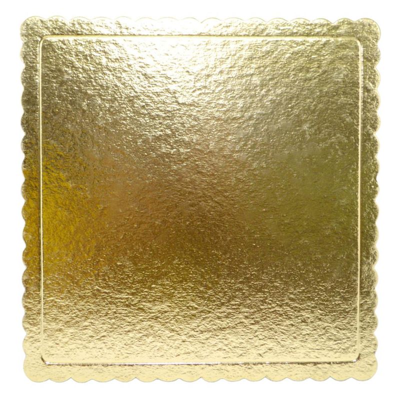 Cakeboard Quadrado Ouro 24cm Ref.: CBD172 Papieri (1 unidade)