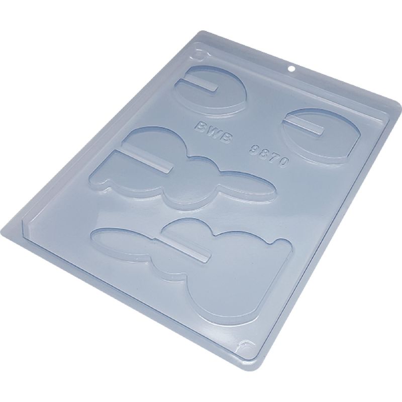 Forma em Acetato Coelho 3D Ref. 9870 com 04 cavidades BWB (01UND)