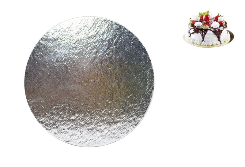 Cakeboard Redondo Prata 15cm Ref.: CBD097 Papieri (1 unidade)