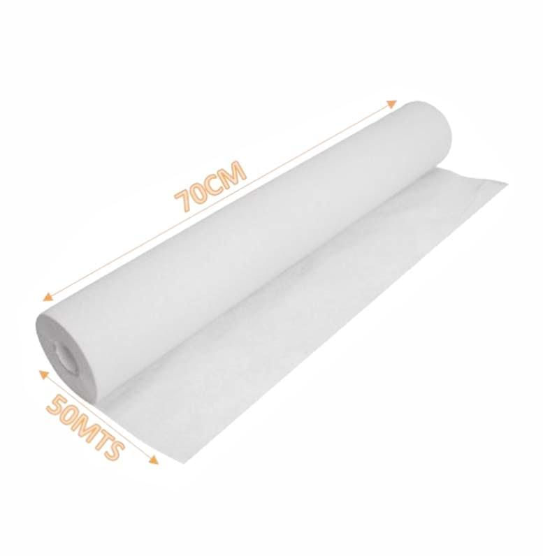 Lençol Hospitalar de Papel Branco Descartável Premium Diamante (70cmx50m)