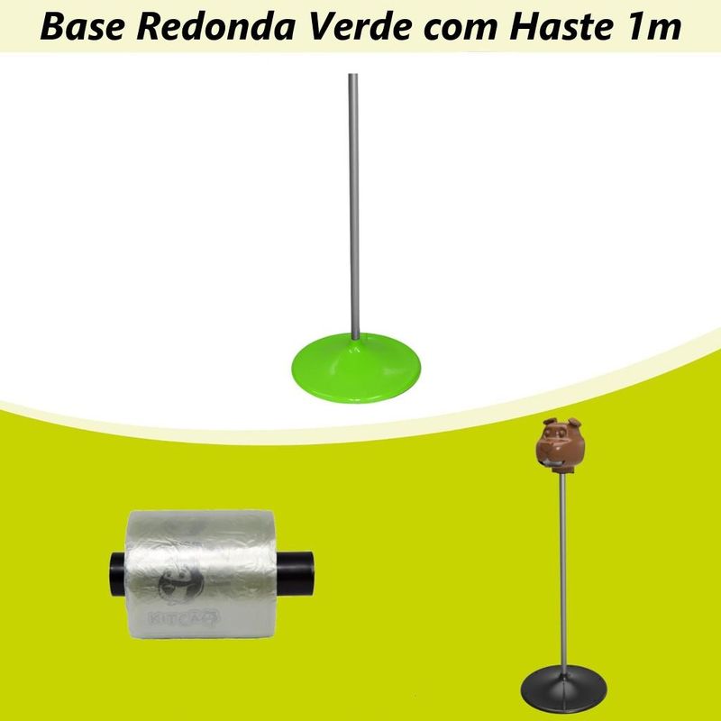 Base Verde Alumínio para Suporte de Bobina 1m KWP (01 unidade)