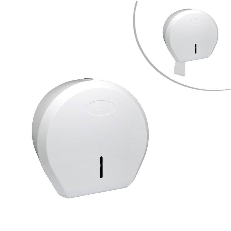 Dispenser para Papel Higiênico Big Roll Cinza/Branco New Classic Ref. 40000 Nobre (01 unidade)