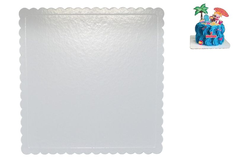 Cakeboard Quadrado Branco 24cm Ref.: CBD175 Papieri (1 unidade)