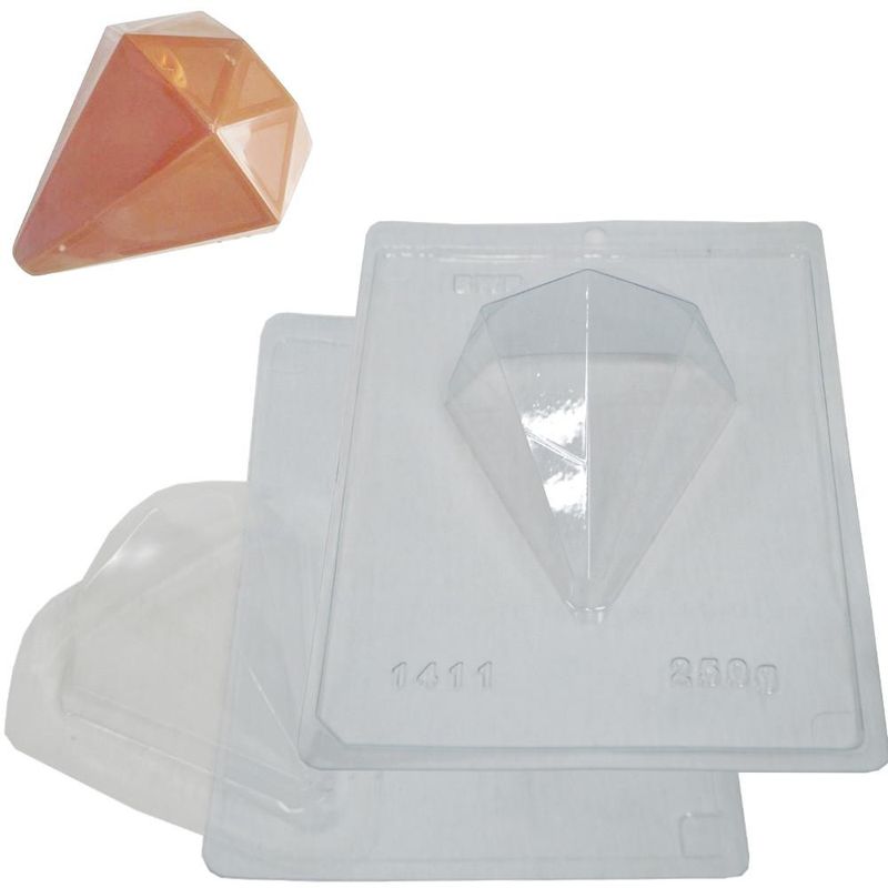 Forma de Acetato com Silicone Ovo Diamante 250gr Ref. 1411 BWB (01 unidade)