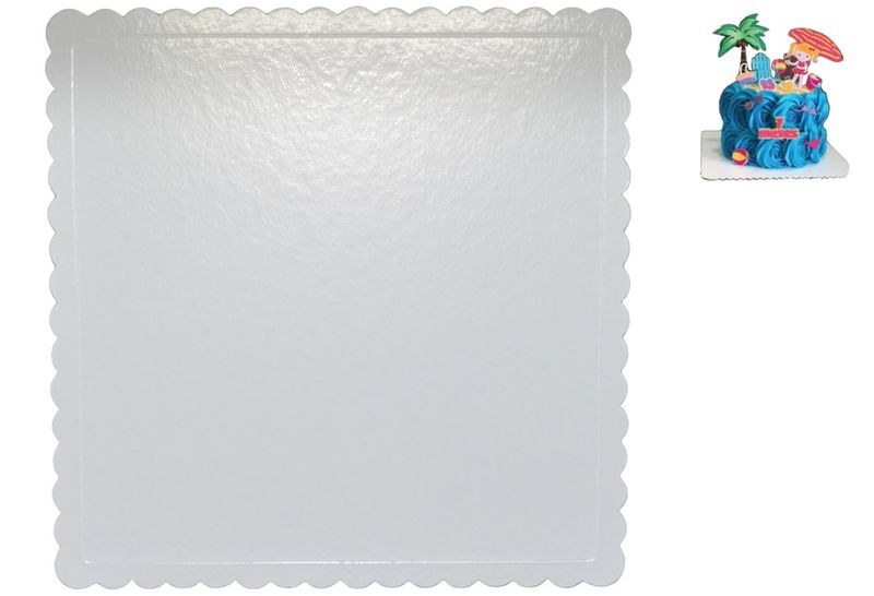 Cakeboard Quadrado Branco 32cm Ref.: CBD117 Papieri (1 unidade)
