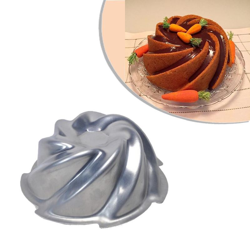 Forma de Alumínio para Bolo Vulcão 12,5x5cm Alumínio Circular (01 unidade)