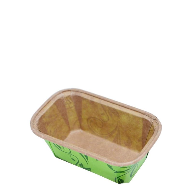 Forma de Papel S/ Tampa para Bolo Inglês Verde 100gr Ecopack (50 unidades)