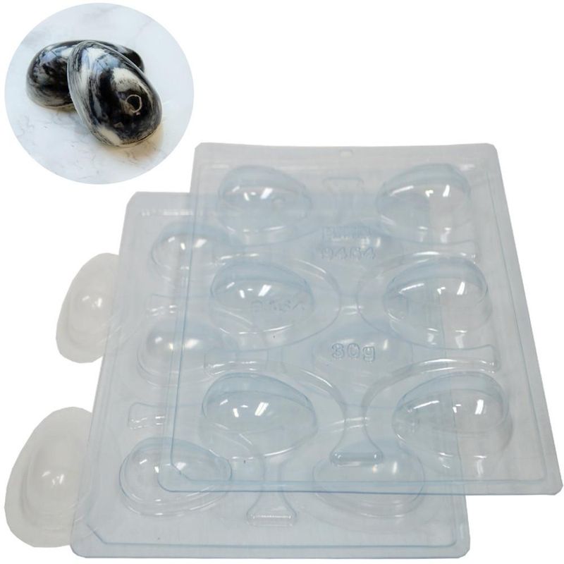 Forma de Acetato com Silicone Ovo Liso 30gr Ref. 9454 BWB (01 unidade)