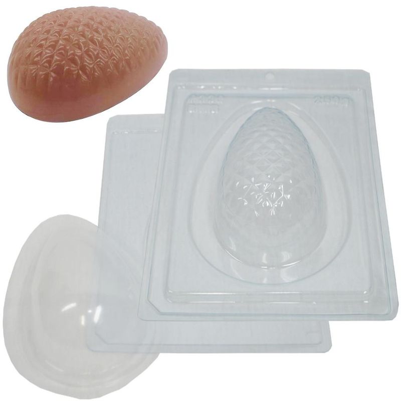 Forma de Acetato com Silicone Ovo Texturizado Matelassê 250gr Ref. 9339 BWB (01 unidade)