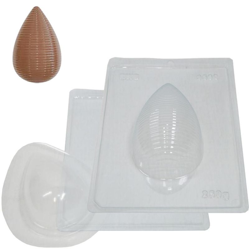 Forma de Acetato com Silicone Ovo Bicudo 250gr Ref. 9560 BWB (01 unidade)