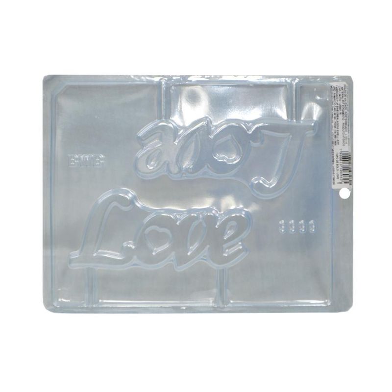 Forma de Acetato Simples Topo de Bolo Love Ref. 9999 BWB (01 unidade)