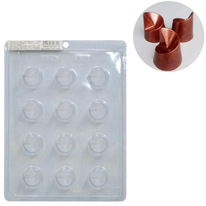 Forma de Acetato Simples Bombom Chanfrado Ref. 9524 BWB (01 unidade)