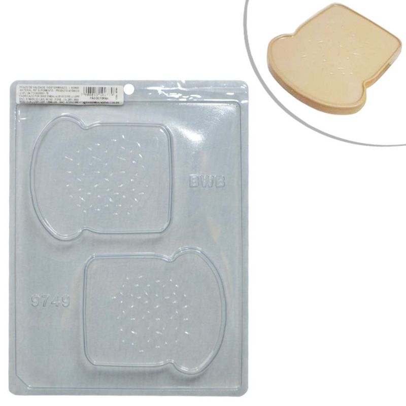 Forma de Acetato Simples Pão de Forma Ref. 9749 BWB (01 unidade)