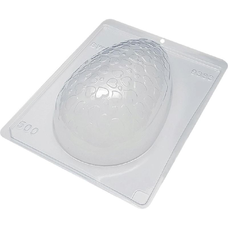 Forma de Acetato com Silicone Ovo Texturizado Coração 500gr Ref. 9333 BWB (01 unidade)