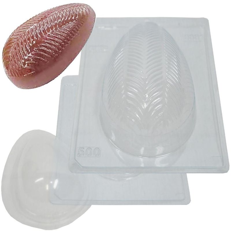 Forma de Acetato com Silicone Ovo Texturizado Pluma 500gr Ref. 9331 BWB (01 unidade)