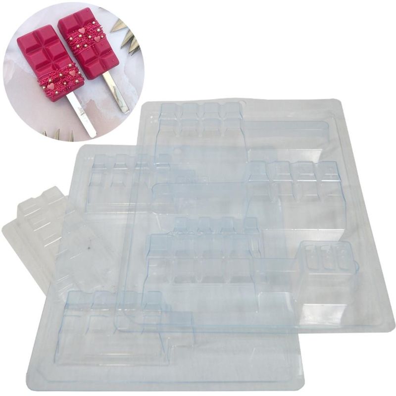 Forma de Acetato com Silicone Pirulito Tablete 20gr Ref. 10030 BWB (01 unidade)