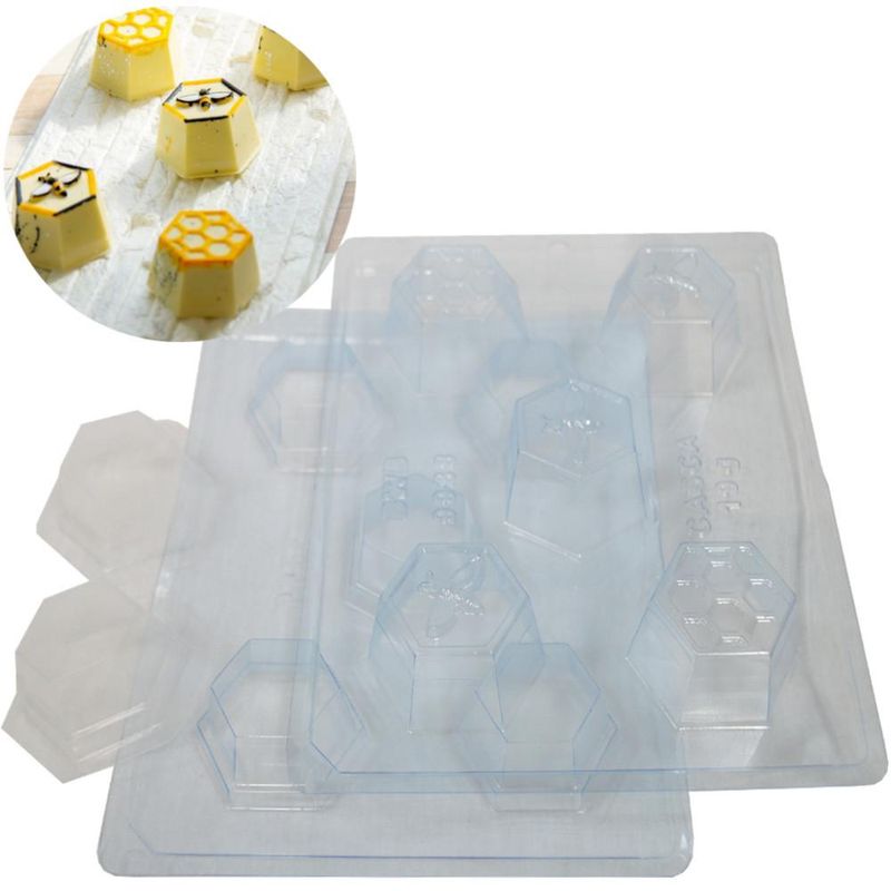 Forma de Acetato com Silicone Mini Pão de Mel Colmeia 19gr Ref. 9988 BWB (01 unidade)