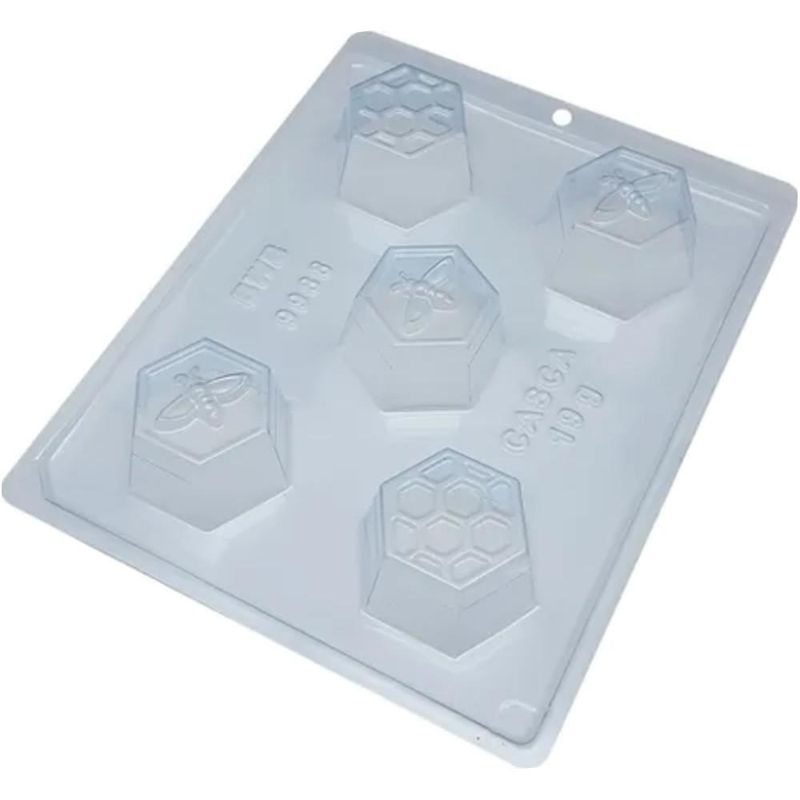 Forma de Acetato com Silicone Mini Pão de Mel Colmeia 19gr Ref. 9988 BWB (01 unidade)