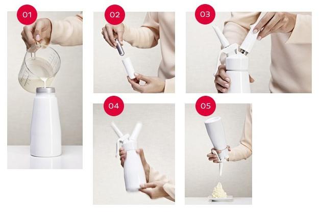 Garrafa para Chantilly Dessert Whip Mini (250ml - Alumínio - Preparos Frio) cor: alumínio ISI (01UND