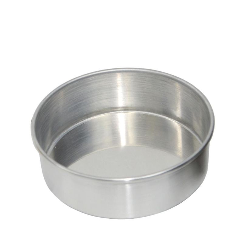 Forma de Alumínio Redonda para Bolo C/ Fundo Falso 20x8cm Alumínio Circular (01 unidade)