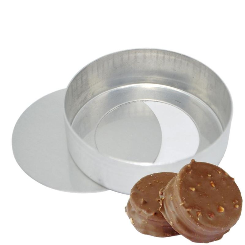 Forma de Alumínio Redonda para Pão de Mel com Fundo Falso Sem Cordão N. 4 Caparroz (12 unidades)