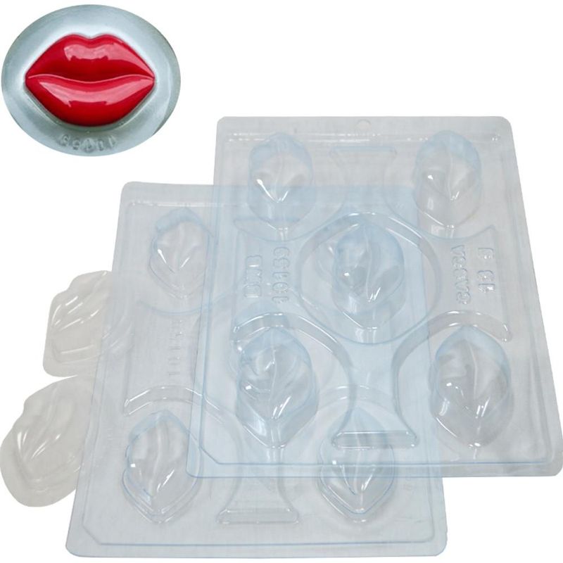 Forma de Acetato com Silicone Bombom Boca 13gr Ref. 10159 BWB (01 unidade)