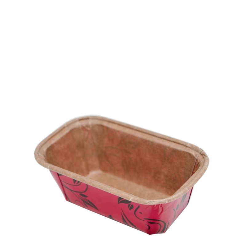 Forma de Papel S/ Tampa para Bolo Inglês Vermelho 100gr Ecopack (50 unidades)