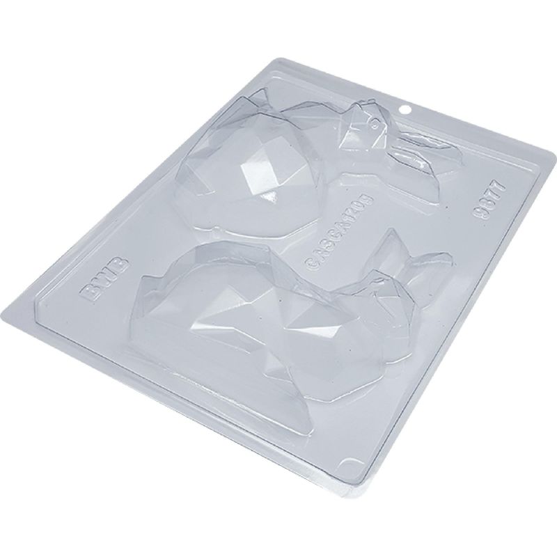 Forma em Acetato com Silicone Coelho Diamante 120gr Ref. 9877 BWB (01UND)