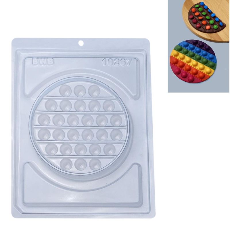 Forma de Acetato Pop-It Redondo Ref.: 10267 BWB (01 unidade)