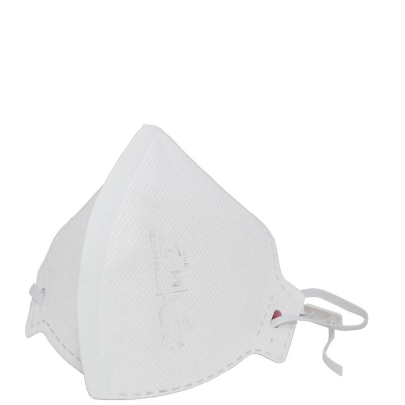 Respirador (Máscara) Purificador de Ar PFF-2 S/ Válvula Branca Ref. AT-002 Átomos Respiradores