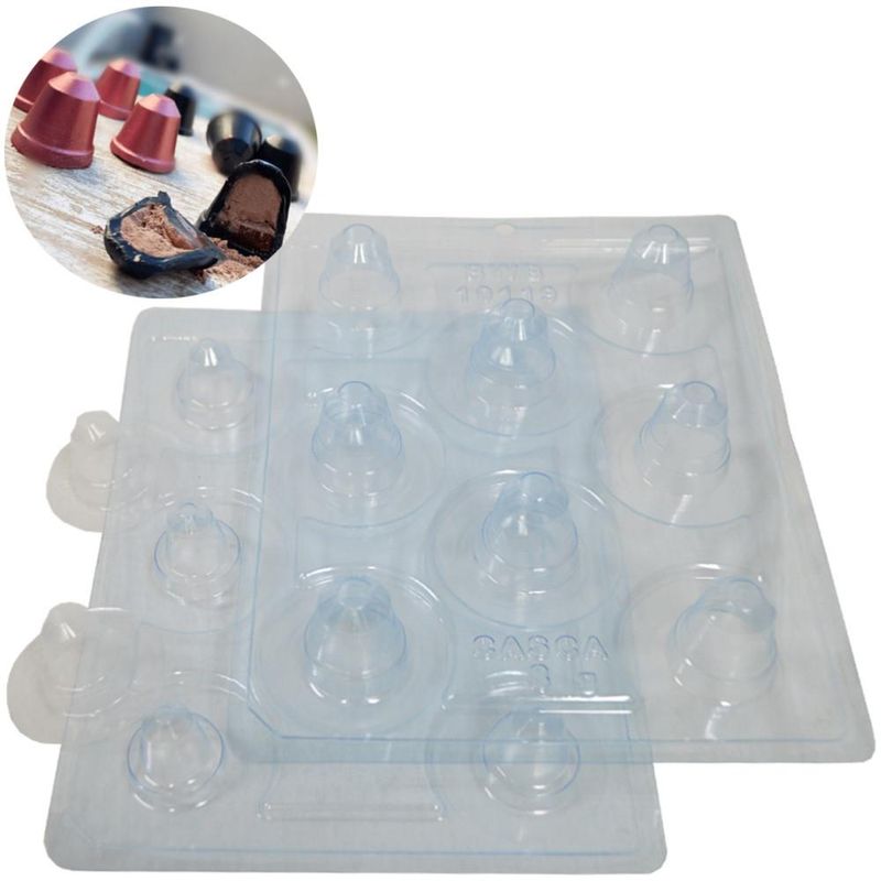 Forma de Acetato com Silicone Mini Cápsula de Café 8gr Ref. 10119 BWB (01 unidade)